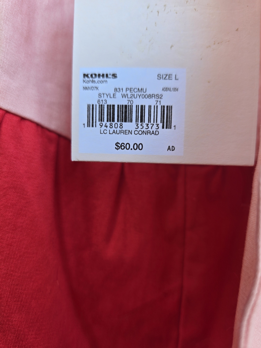 NWT Lauren Conrad Striped Tiered Mini Dress With Bow Detail - Size Large - Picture 5 of 6